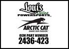 2436-423 Arctic Cat Panel Rear Soft Wcx New Oem 884646796165