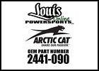 2441-090 Arctic Cat Windshield Only Windguard Red New Oem 884646014801