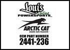 2441-236 Arctic Cat Glass Solid Window New Oem 886224925615