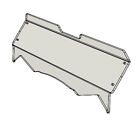 2802-kr80 Dirty Products Kawasaki Teryx Clear Half Windshield