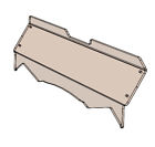 2802-kr80t Dirty Products Kawasaki Teryx Tinted Half Windshield