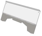 2804-hp70 Dirty Products Honda Pioneer Clear Half Windshield With Stiffener