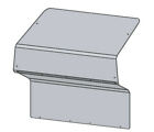 2890-cc80 Rayco Commander Maverick Rear Windshield