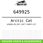 649925 Arctic Cat Oem Textron Window Rr Soft