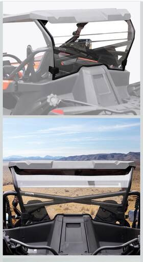 E.x.2020-22 A & Utv Pro Auprwcf3u Rear Windshield For 2022-24 Cfmoto Zforce 950 H.o / H.o.