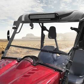 Ta1020 Aftermarket 0.177 Inch Utv Front Folding Windshields For 2004-2013 Yamaha Rhino 450 / 660 700