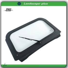 Ac2565794b All-carb For Polaris Rzr 570 800 Xp 900 Full Glass Windshield With Wiper Black