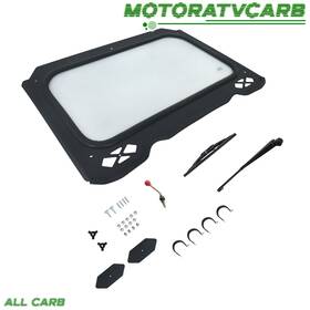 Mot3532026 All-carb Full Glass Windshield With Wiper For 2014-2018 Rzr Xp 1000 / 4