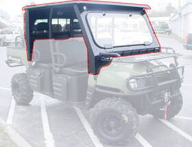 510c Armor Tech Steel Complete Cab Enclosure System Nodoors For Polaris 10-14 Ranger Crew 800 Xp