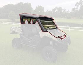 Armor Tech 705464675237 All Steel Complete Cab Enclosure System No Doors For Yamaha 2014-21 Viking 700
