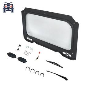 Amp2932248 Atvwrlod Front Full Glass Windshield With Wiper For Polaris Rzr 900 1000 Turbo 2014-2018 Amp2932248 Atvwrlod Front Full Glass Windshield With Wiper For Polaris Rzr 900 1000 Turbo 2014-2018