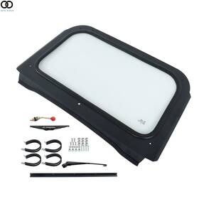 Apo266576 Autoooparts For 2008-2014 Polaris Rzr 800 Xp 900 570 Full Glass Windshield With Wiper Black