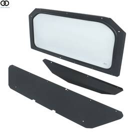 Apo266584 Autoooparts Full Glass Windshield Black Without Wiper For Can-am Maverick X3 2017-up