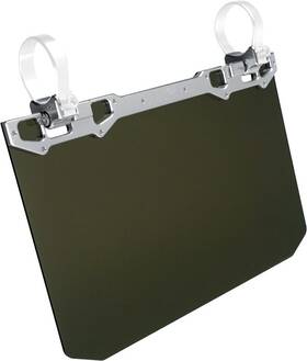 Axia Alloys 814628024146 Narrow Mount Utv Roll Bar Sun Visor Silver/tinted