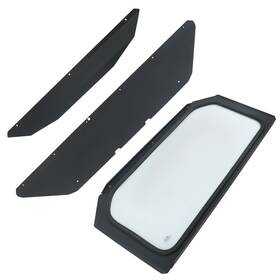 Bck36553k Backye For 17-24 Can Am Maverick X3 Full Glass Windshield With Sun Visor Uv Protect