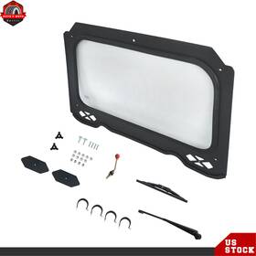 Ber499815 Berliii For Polaris Rzr Windshield Full Glass With Wiper 900 1000 Trail S Xp Turbo