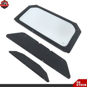 Ber499845 Berliii For 17-24 Can Am Maverick X3 Full Glass Windshield With Sun Visor Uv Protect