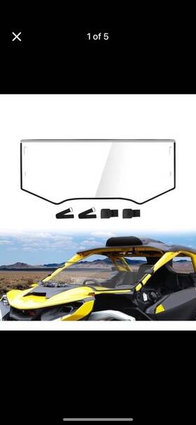 Rxdyy150 Can-am Front Half Windshield Compatible With 2024 Maverick R Accessories Clear