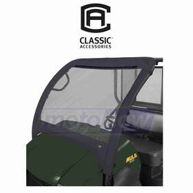 859t Classic Accessories Mn/859t Utv Front Windshield For 2014-2016 Kawasaki Kaf400 Mule Zq