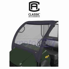 H5fe Classic Accessories Mn/h5fe Utv Front Windshield For 2005-2016 Kawasaki Kaf400 Mule Zj