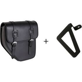 Aps016n Custom Acces Ibiza Saddlebag Black Left With Base Support