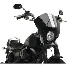 Cup0023h Custom Acces Dark Night Semi-fairing - Smoke For Harley-davidson Fxdb