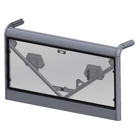 Cfws7003gp Direction 2 Rear Windshield Fits Cfmoto