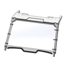 Rzrxp19ws1104gp Direction 2 Full Windshield Fits Polaris