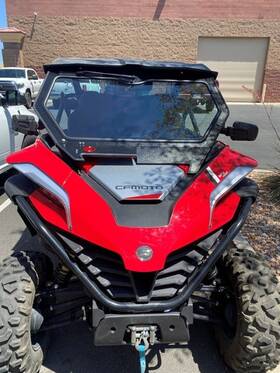 Fwscf-zf950-2-mw Dirt Warrior Accessories Cfmoto Zforce 950 Front Windshield By -fwscf-zf950-2-mw