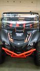 Dot-ywx4-fdc Dot Weld Offroad Yamaha Wolverine Clear Folding Fold Windshield Thick