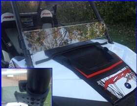 12364 Extreme Metal Products Polaris Rzr 900 / 1000 Half Windshield By Emp