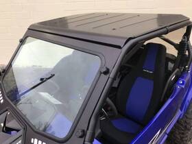 13749-n-wh Extreme Metal Products Yamaha Yxz Laminated Glass Windshield White By