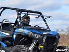 Fws-p-rzr-1k-72 Superatv Polaris Rzr Light Tint Scratch Resistant Flip Windshield Fitments