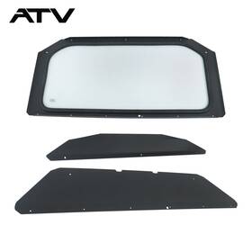 Ast2365933 Genrics Black Full Glass Windshield Without Wiper For 17-24 Can-am Maverick X3 Xds Xrs Ast2365933 Genrics Black Full Glass Windshield Without Wiper For 17-24 Can-am Maverick X3 Xds Xrs