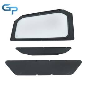 Gre166615 Gggreatparts For Can-am Maverick X3 2017-up Full Glass Windshield Black Without Wiper