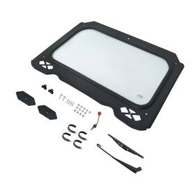 Gg4498335e Globegarage Turbo Full Glass Windshield With Wiper Fit For Polaris Rzr Xp 2016 2017 2018 New