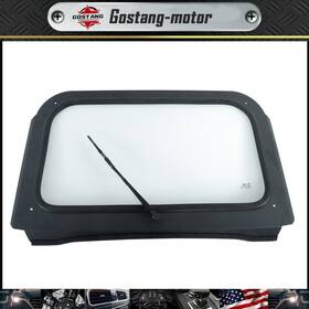 Gm1699422g Gostang For 2008-2014 Polaris Rzr 570 800 Xp 900 Black Full Glass Windshield With Wipers