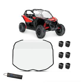 Ws1108fa Gpa Motors Front Full Windshield Tough Pc Fits Can-am Maverick X3 Xrs Turbo 2017-2025