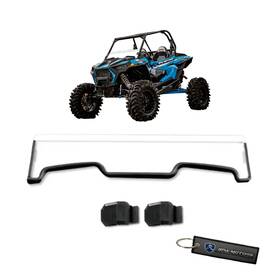 Ws1526hb Gpa Motors Half Front Windshield Tough Pc Fit Polaris Rzr Xp 1000 4 Turbo Model 2019-2023