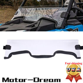Md-2273plo2211-1 Half Windshield 1/4 Thick For Polaris Rzr Xp 1000 Turbo 4 1000/4 S