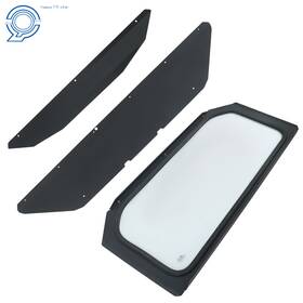 Hp99969 Happy19star Full Glass Windshield Black Without Wiper For Can Am Maverick X3 2017-up