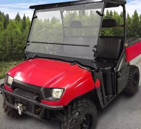Bap10915 Hecasa Full Folding Windshield For Polaris 2006-2008 Ranger 500 4x4 700 Xp 4x