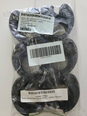 Hisun Oem 838501170000 Windshield Mounting Clamps X6 For Hisun. Full Kit With Bolts And Pads
