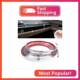 Insauto Trim-0106 16ft Chrome Car Trim Strip Self-adhesive Automotive Exterior And Interior Side
