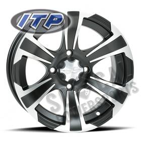 Iw-3415-117500 Itp Ss312 Whl 12x7 4/156 Blk With Mach 4 3 Ranger 570 Crew Eps Midsize 2014-2018