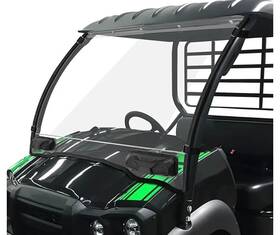 4437b Kawasaki Mule Sx Se Xc 2017-2024 Heavy Duty Clear Vented Full Front Windshield