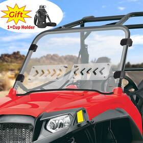 Kemimoto 5684 Vented Front Windshield Polaris Rzr 570 800/s 800/4 800 Xp 900 2008-2014