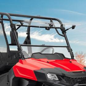 700-4 Kemimoto 650076559447 3-in-1 Flip Windshield For 2014-2025 Honda Pioneer 700/700-4 Scratch Resistant