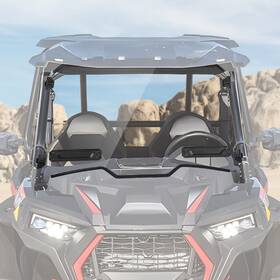 B0110-03304cl Kemimoto Utv Vents Full Windshield For Polaris Rzr Xp 1000/4 1000/turbo/4 Turbo 2019-2023