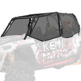 B0110-12201bk Kemimoto Pvc Mesh Window Nets Upper Door Net For Polaris Rzr Xp 4 1000 2014-2023